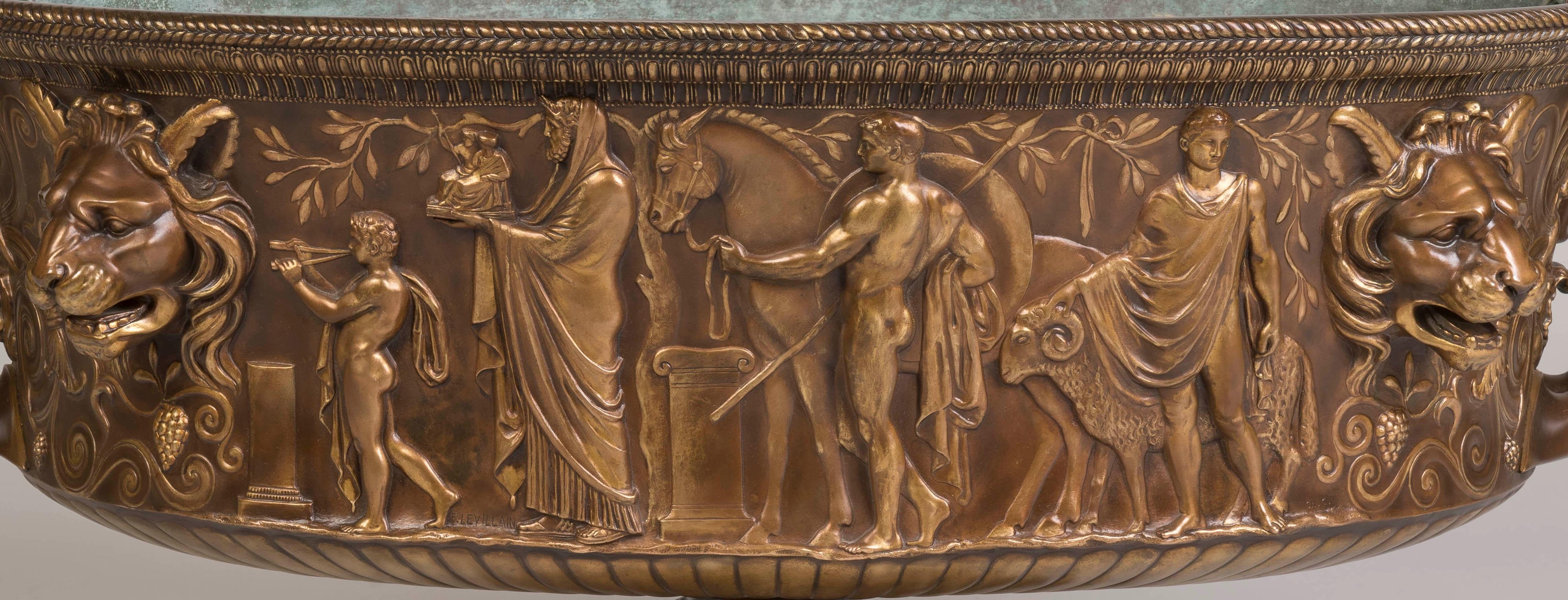 Excepcional cupé de bronce francés del siglo XIX de Barbedienne con calidad de exposición en venta 5