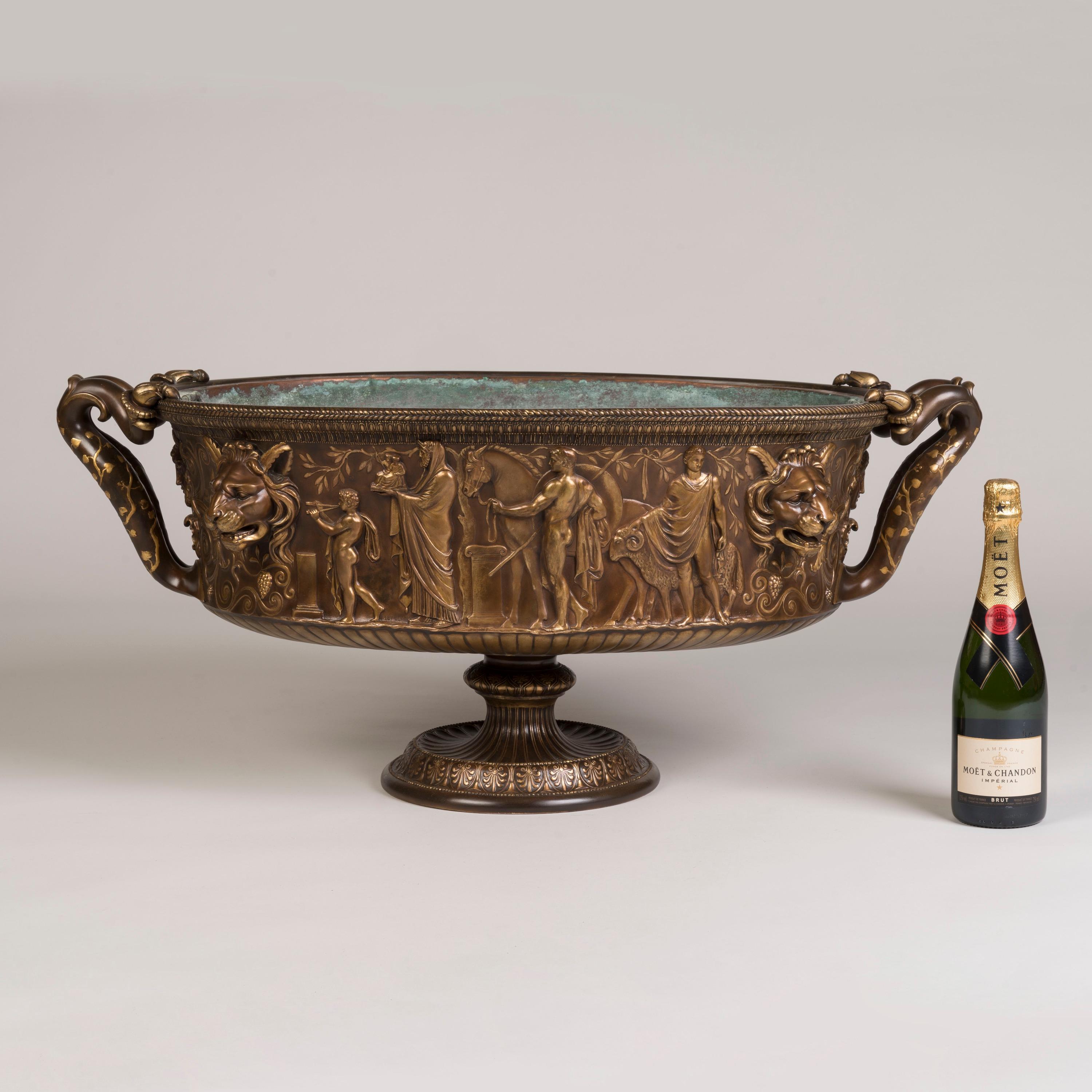 Excepcional cupé de bronce francés del siglo XIX de Barbedienne con calidad de exposición Patinado en venta