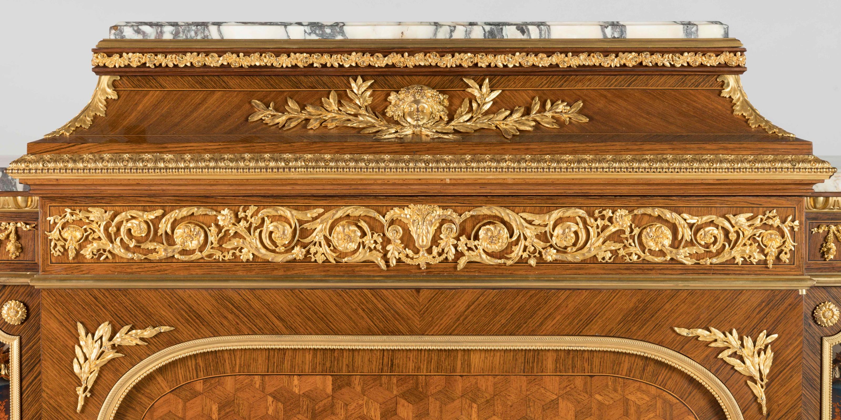 Exceptional 19th Century French Vitrine by François Linke in the Louis XVI Style For Sale 1