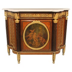 Exceptional 19th Century Gilt Bronze Mounted Vernis Martin Cabinet By Beurdeley
