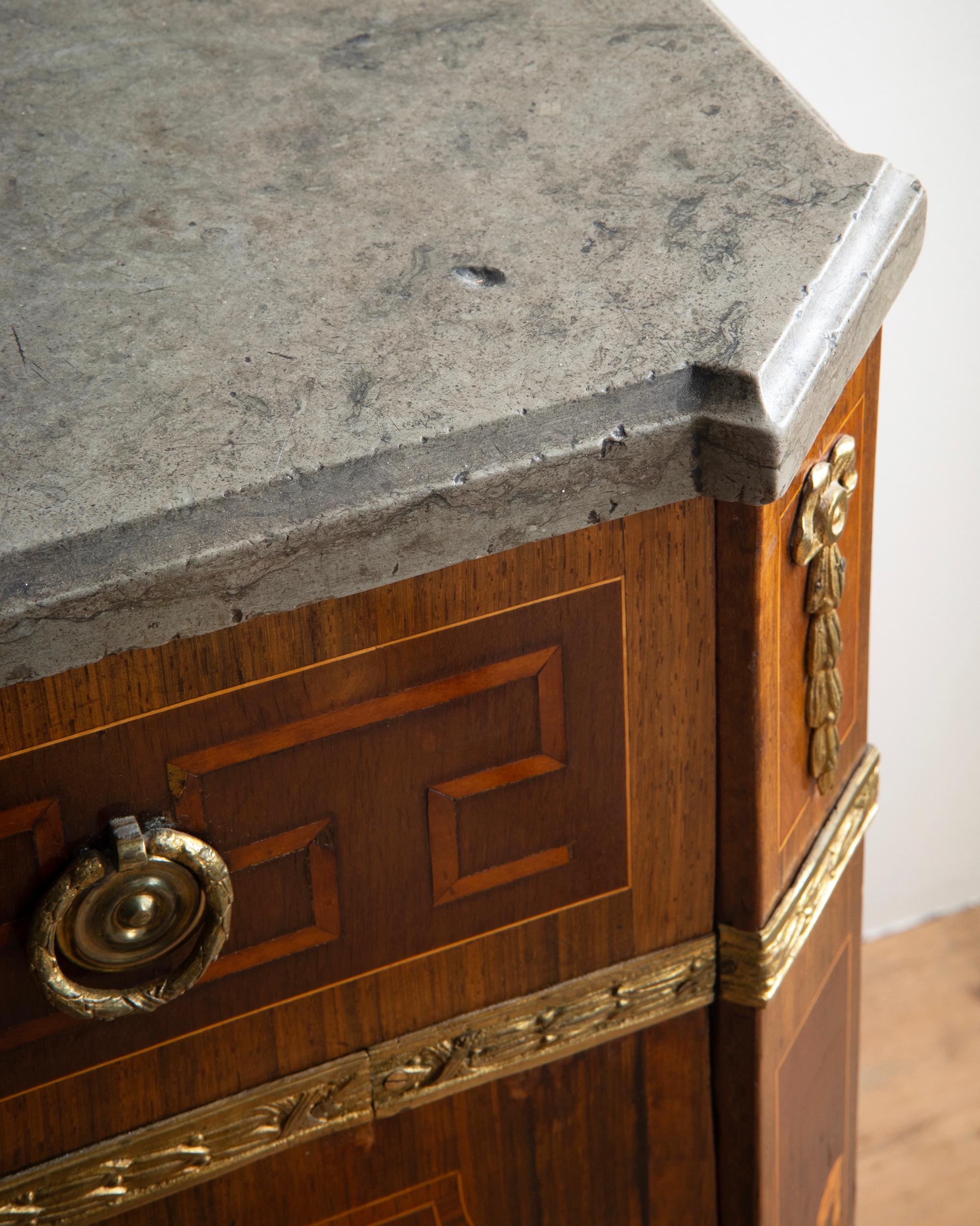 Exceptionnelle commode gustavienne du 19e siècle en vente 1