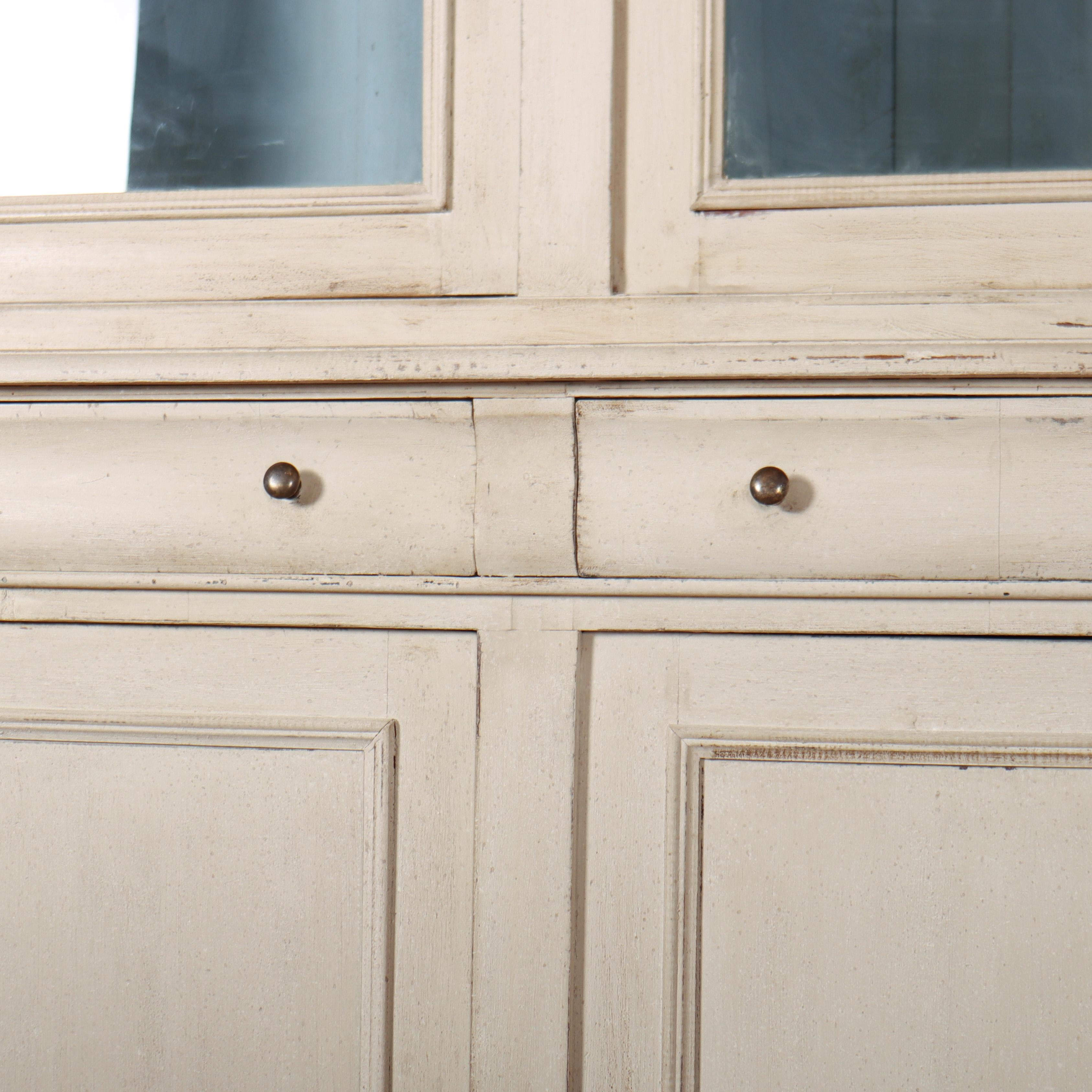 Exceptional 19th Century Italian Painted Bookcase For Sale 6