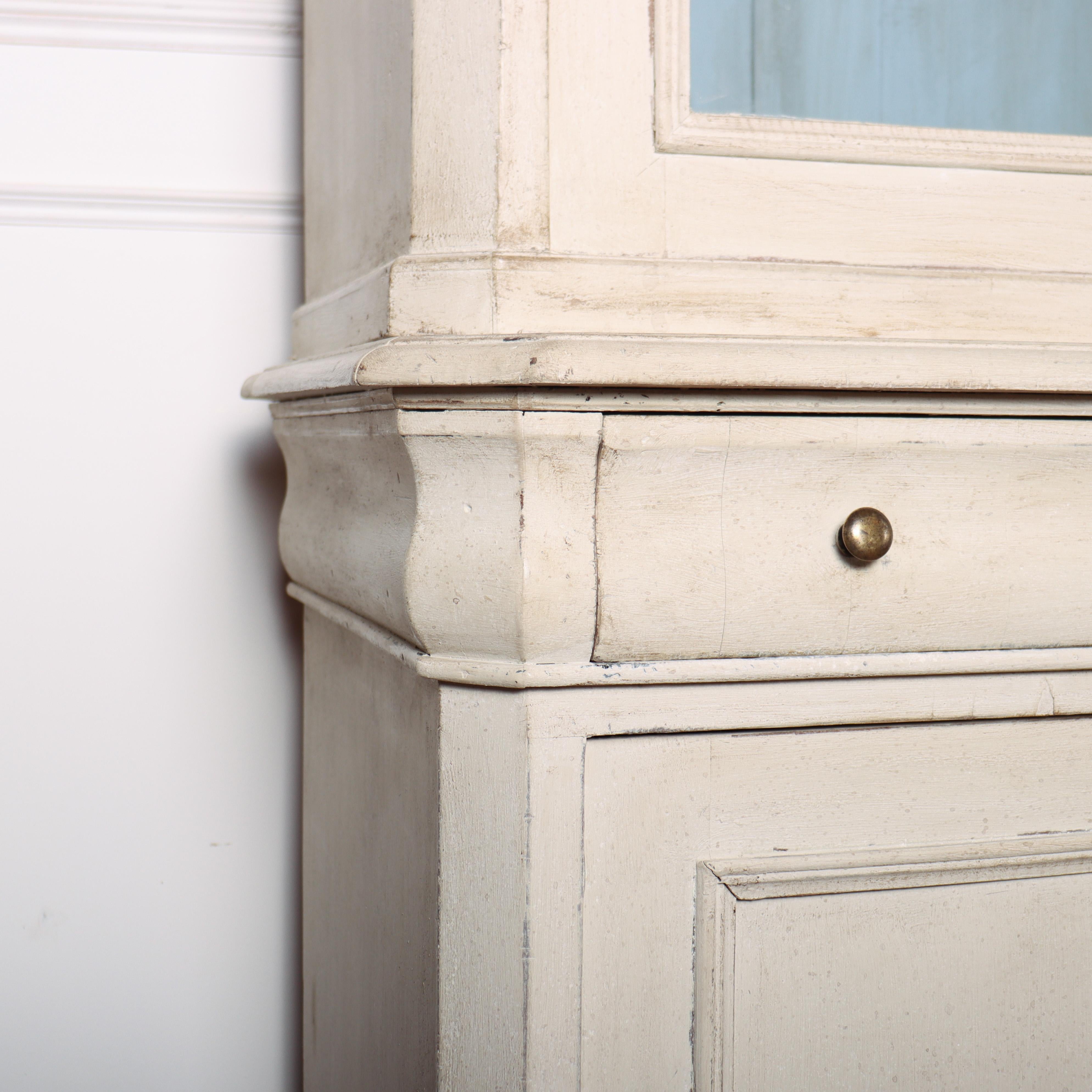 Exceptional 19th Century Italian Painted Bookcase For Sale 3