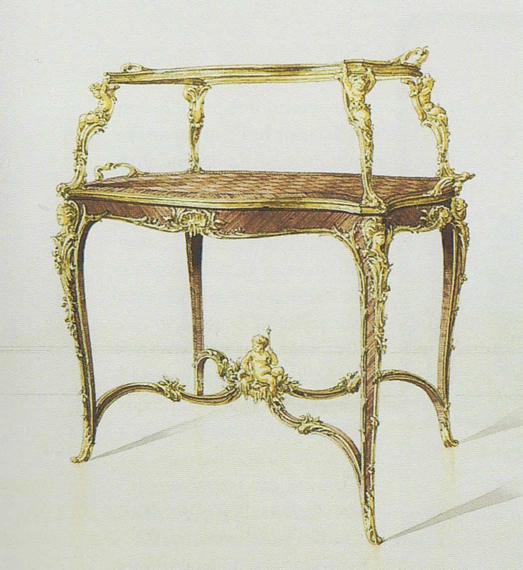 Exceptionnelle table à plateau en bois de roi et bronze doré du XIXe siècle par François Linke en vente 3