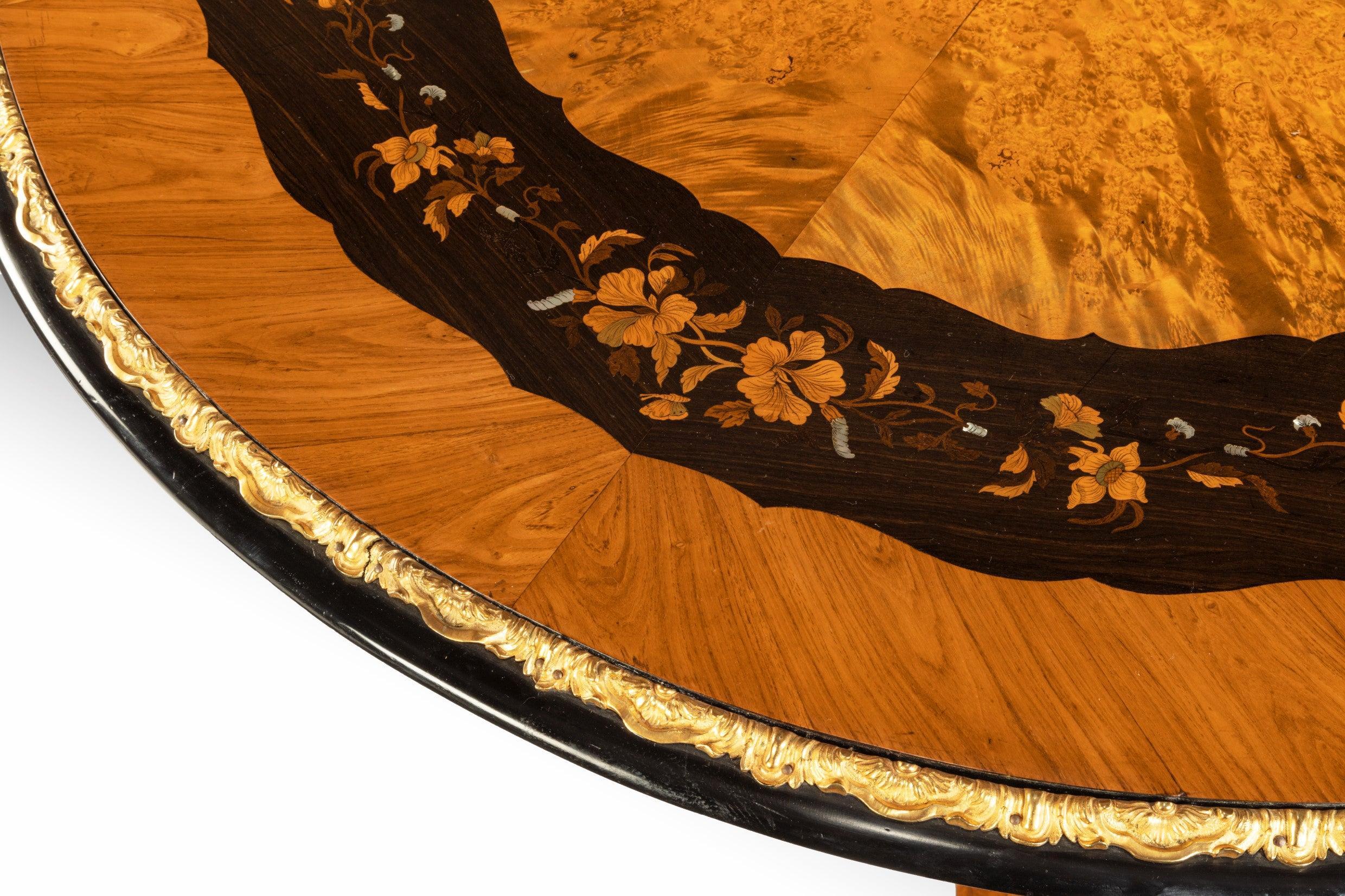 Exceptional 19th Century Marquetry Centre Table, Edward Holmes Baldock In Excellent Condition For Sale In Benington, Herts