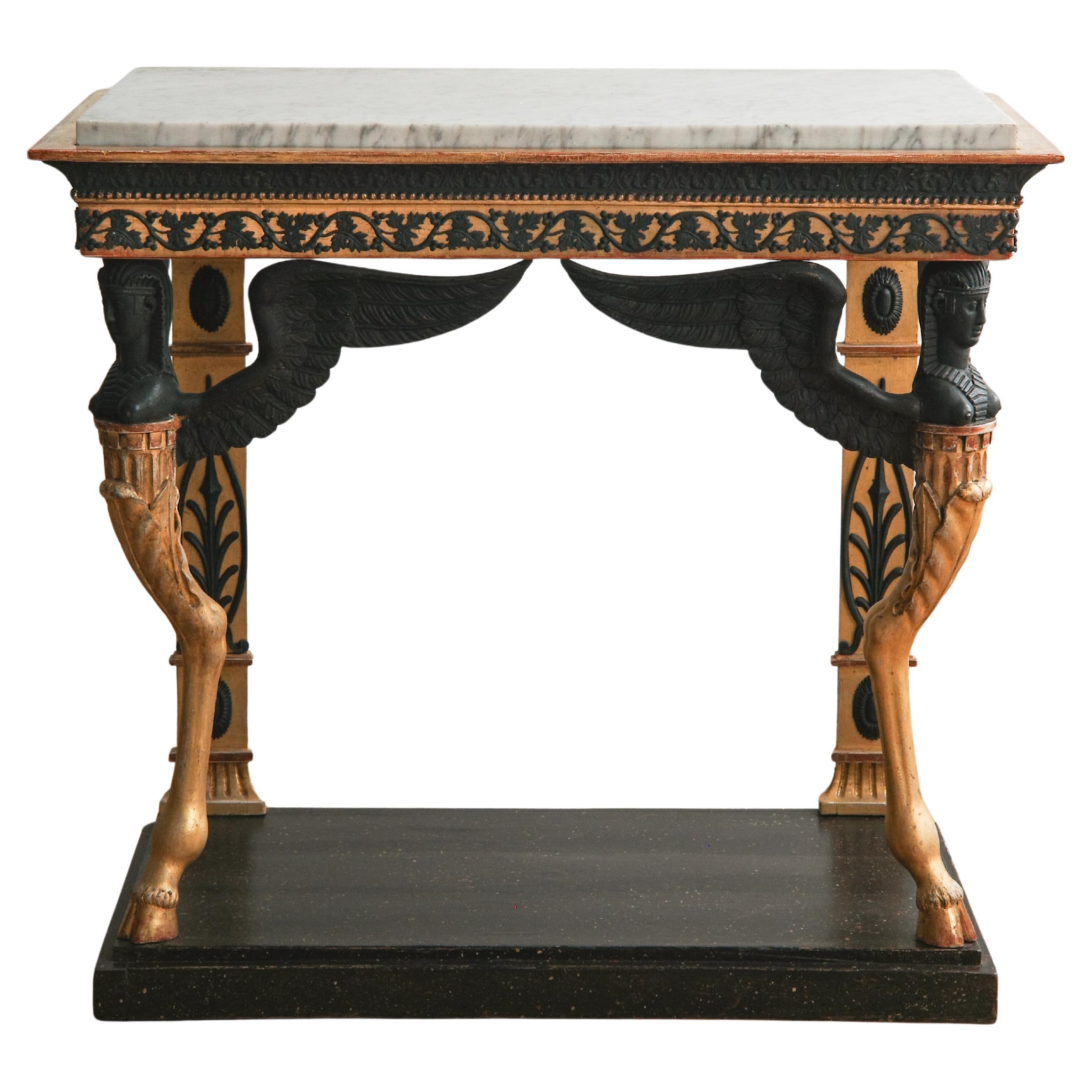 Exceptional 19th Century Swedish Late Gustavian Console Table