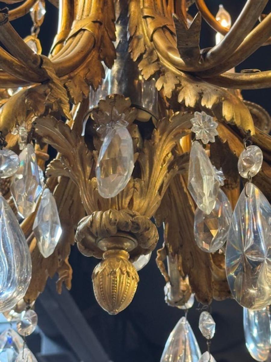 Excepcional araña francesa Luis XVI del siglo XIX en venta 1