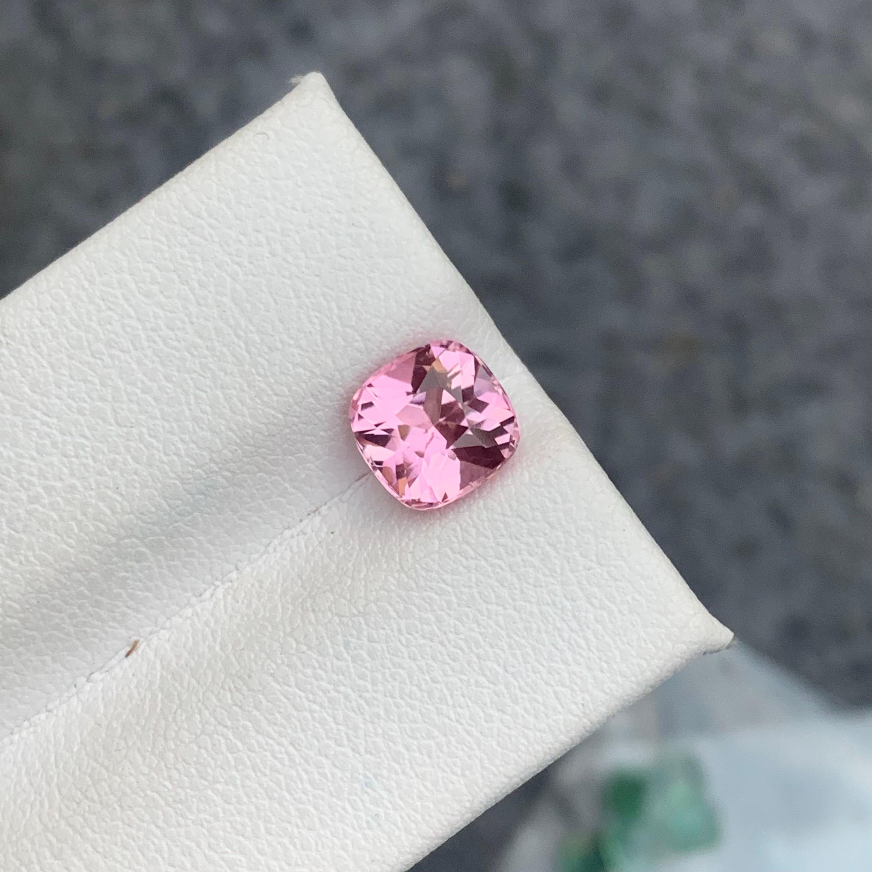 Arts and Crafts Exceptional 2.0 Carat Natural Loose Baby Pink Tourmaline from Afghan Mine For Sale