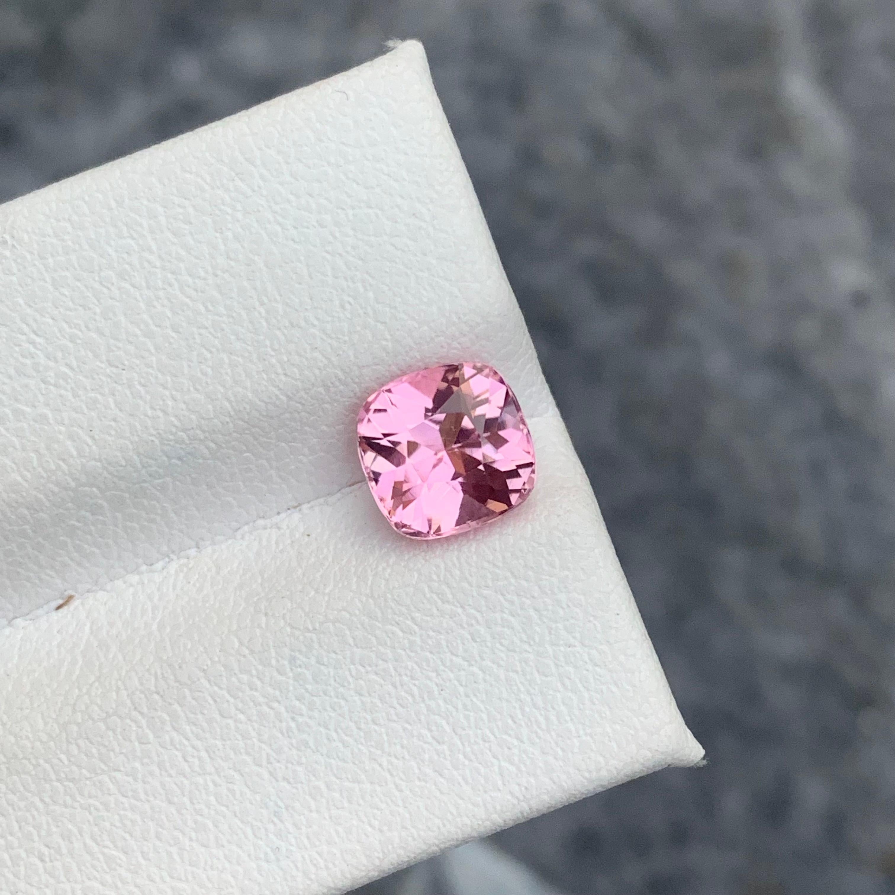 Women's or Men's Exceptional 2.0 Carat Natural Loose Baby Pink Tourmaline from Afghan Mine For Sale