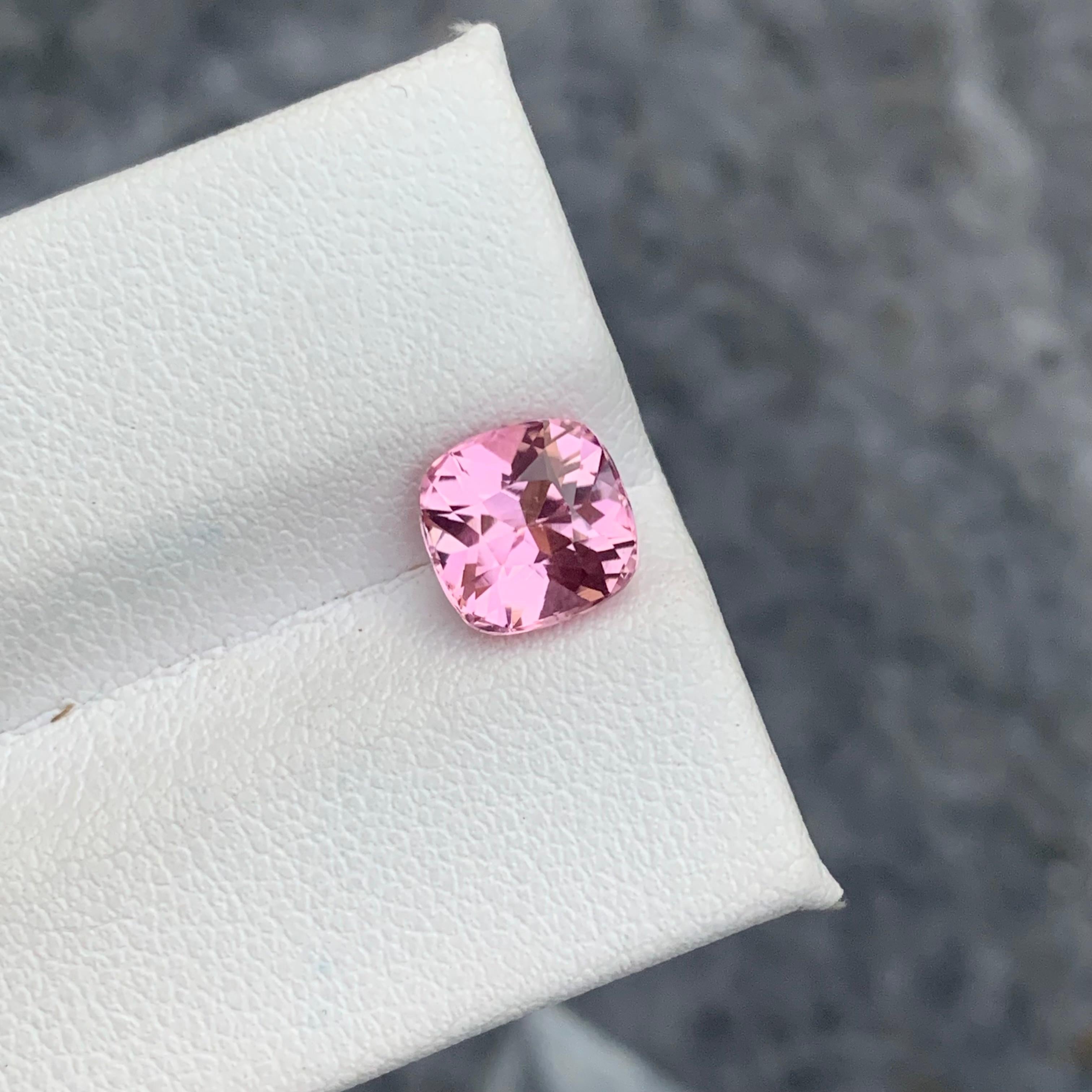 Exceptional 2.0 Carat Natural Loose Baby Pink Tourmaline from Afghan Mine For Sale 1