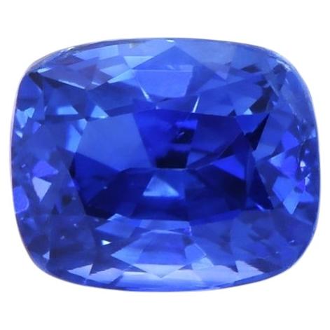 Saphir bleu royal de Ceylan exceptionnel de 2,04 carats (certifié en Suisse)