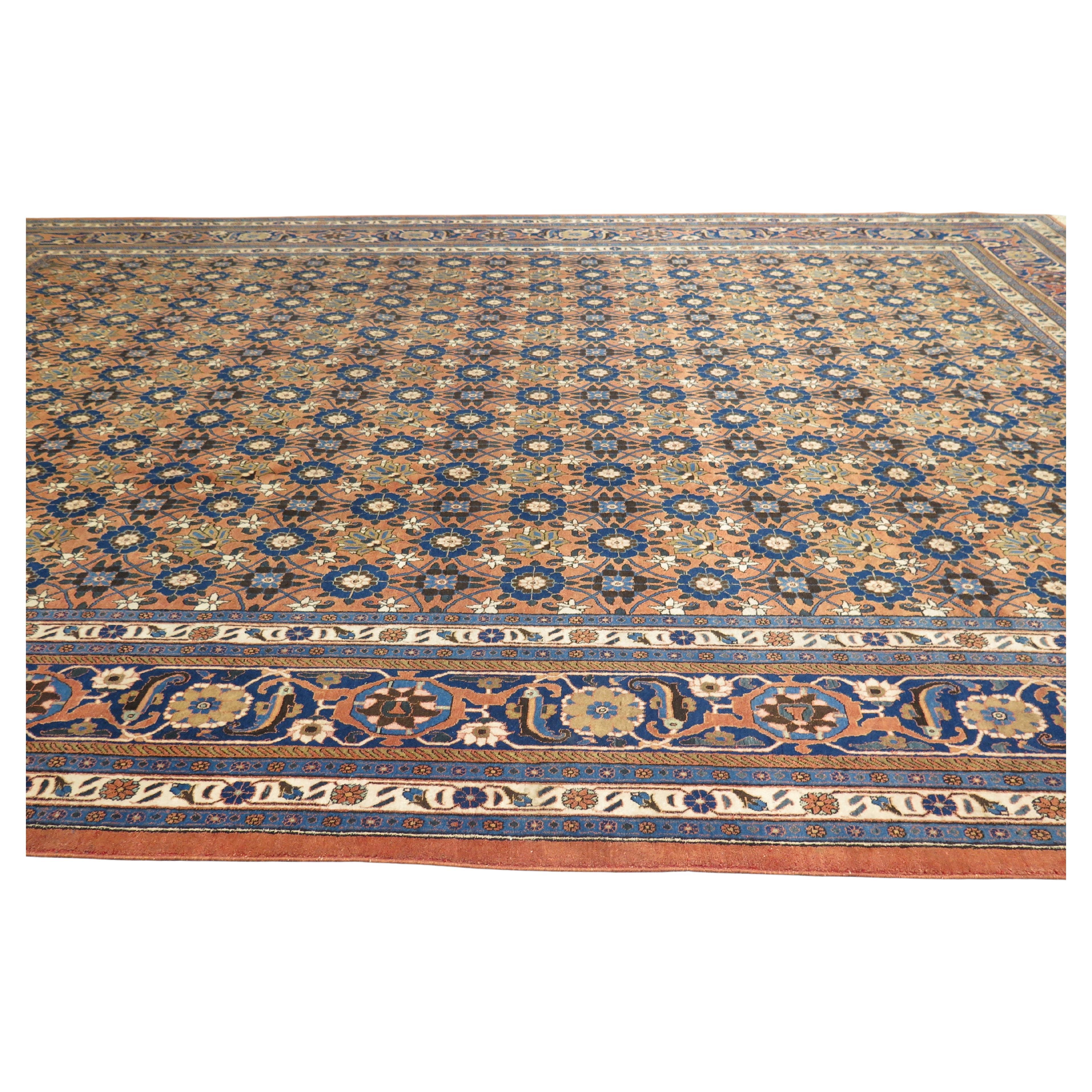 Exceptional 20th Century Veramin Carpet For Sale