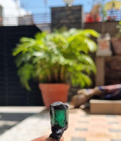 Exceptional 46ct Brazilian Rough Emerald Specimen