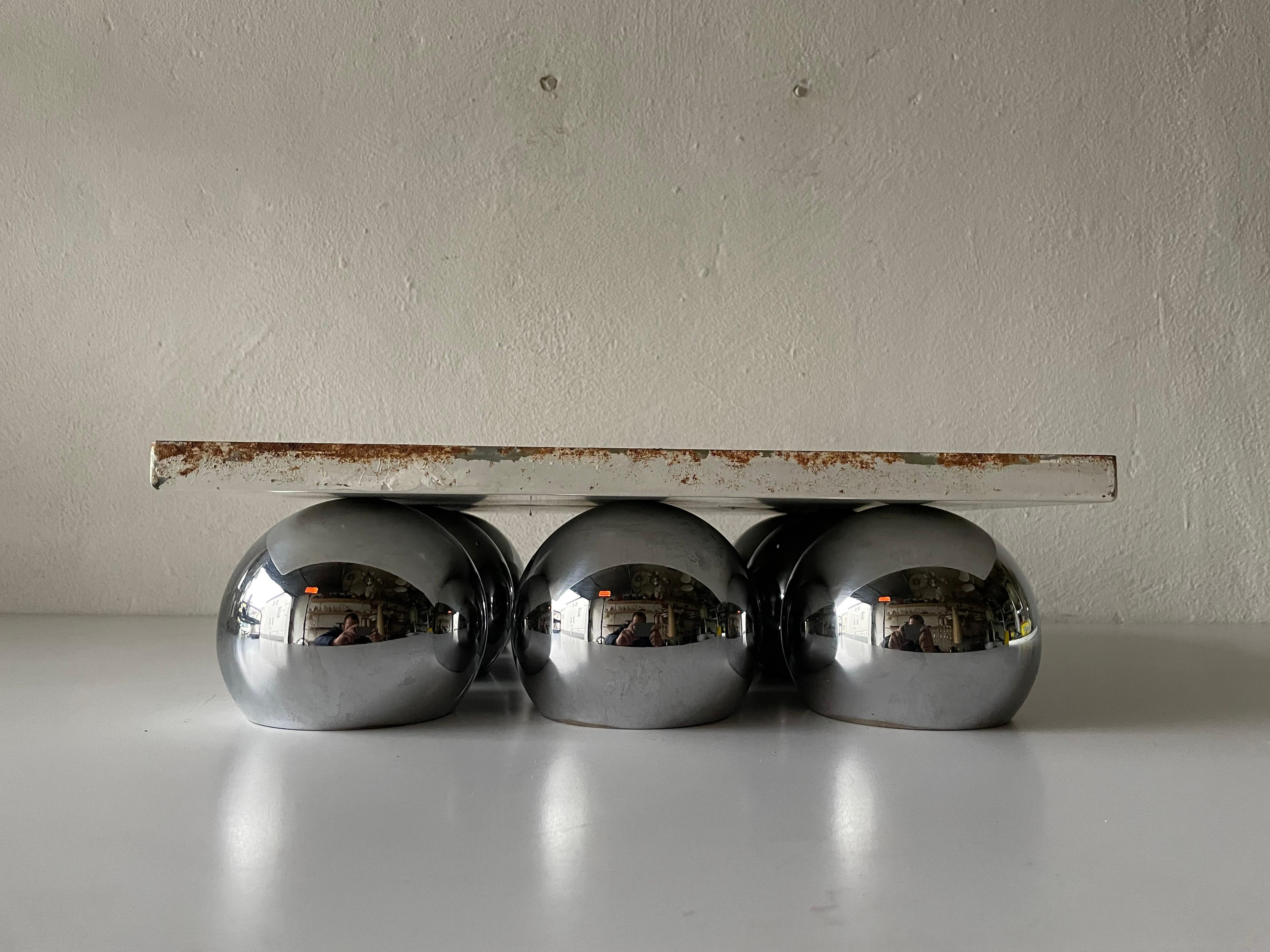 Exceptional 9 Head Space Age Flush Mount Ceiling Light by Reggiani, 1970s Italy 13