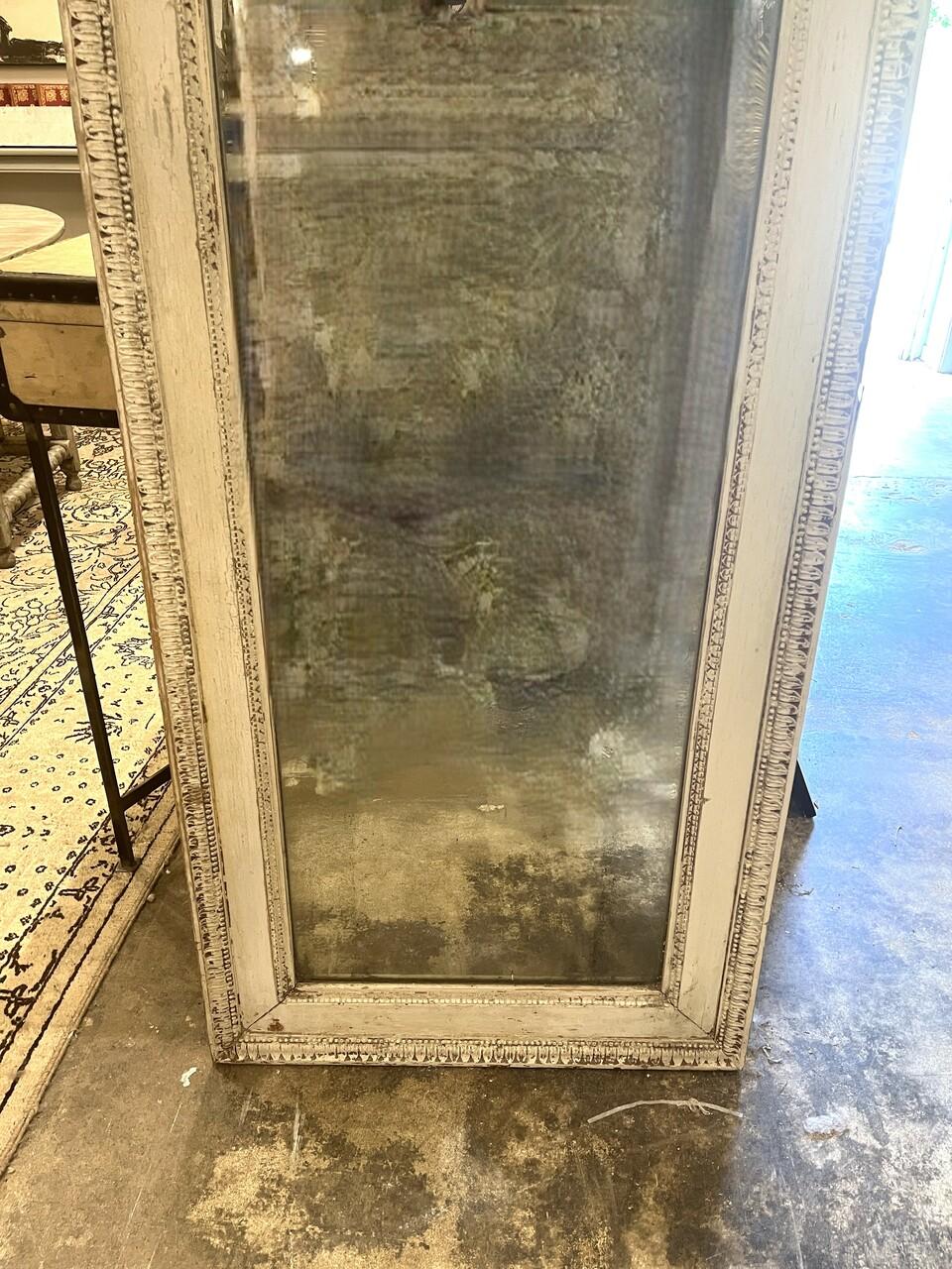 Exceptional 9' Tall Antique Carved French Mirror 4
