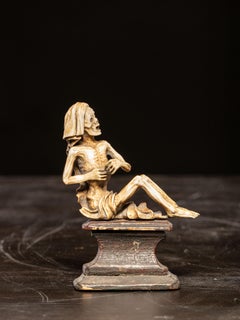 Exceptionnelle allégorie de la mort,  bone sculpté, Allemagne du Sud, Tyrol, 18eul, 19e siècle