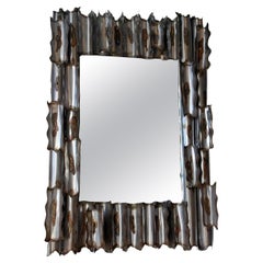 Exceptional American Brutalist Mirror
