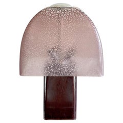 Exceptionnelle lampe Mushroom de Murano en améthyste de,  Barbini