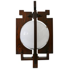 Exceptionnelle lampe suspendue Art Déco de l'école d'Amsterdam:: lampe de table ou lampadaire:: années 30