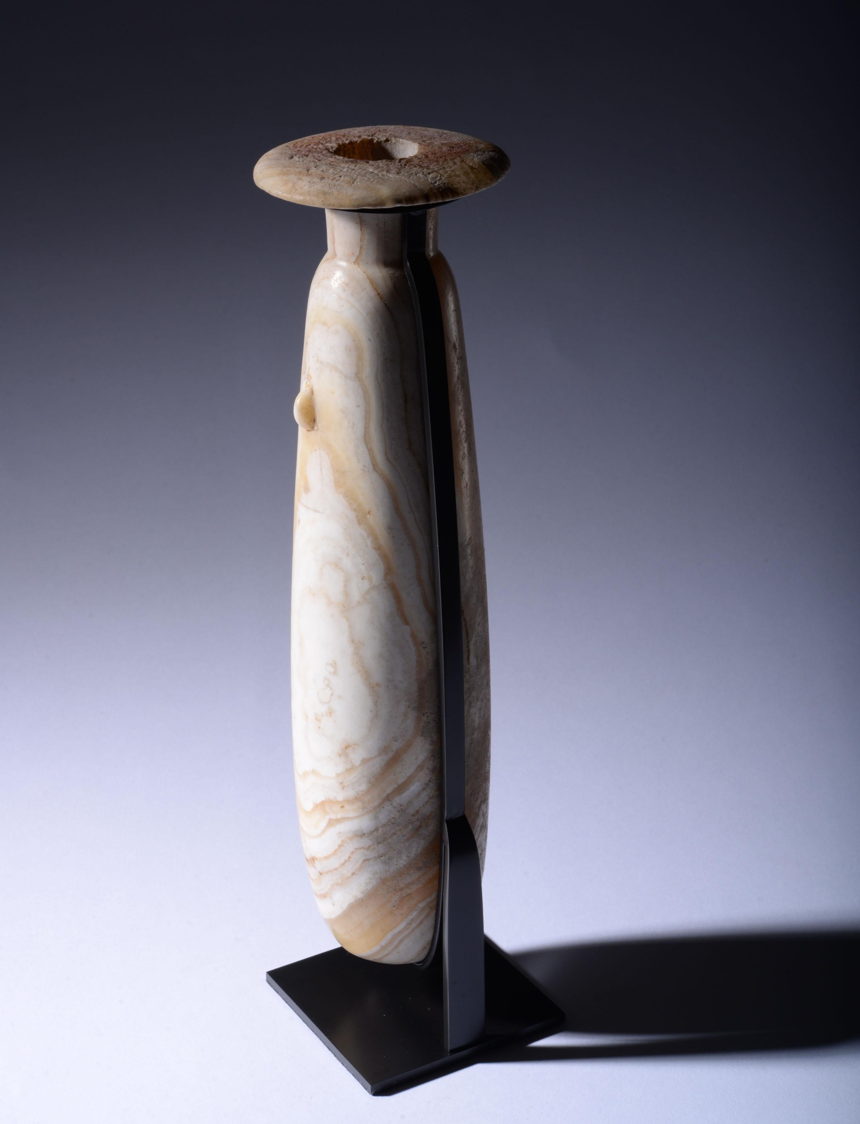 Ancient Egyptian Alabaster Perfume Vessel 1