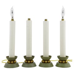 Eccezionale e decorativo set di quattro lampade a candeliere Art Decor, 1920