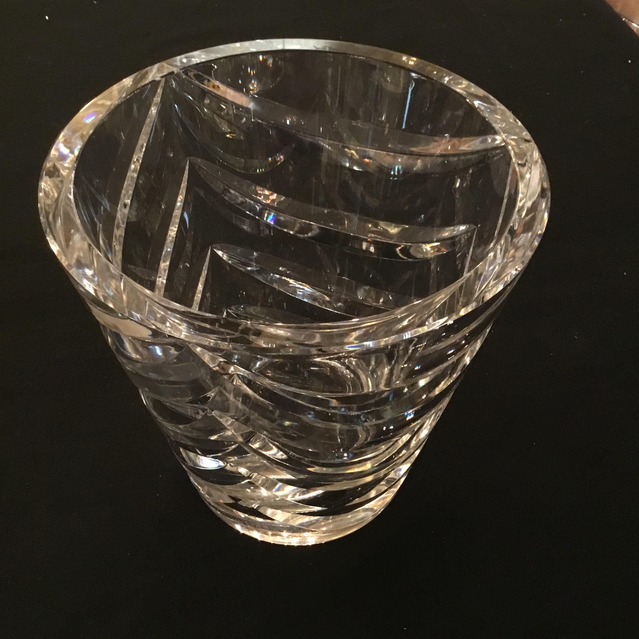 20th Century Exceptional and large Crystal Wine Cooler by Val St. Lambert For Sale