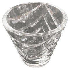 Retro Exceptional and large Crystal Wine Cooler by Val St. Lambert
