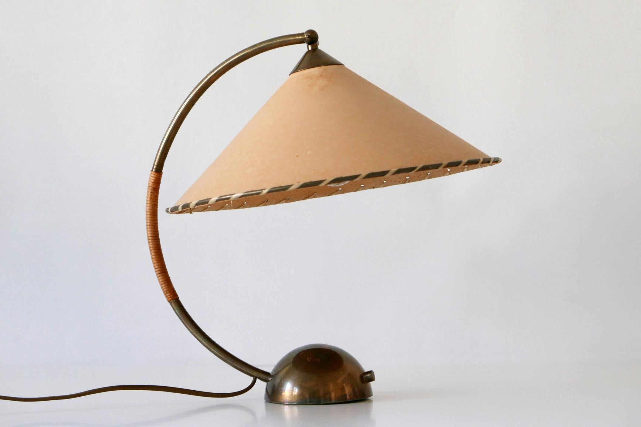 Exceptional and Large Mid-Century Modern Table Lamp by Pitt Müller 1950s Germany 10