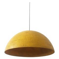 Exceptional and Large Midcentury Fiberglass Pendant Lamp Dome, 1960s, Germany