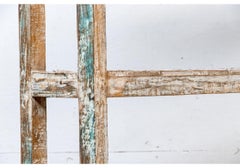 Exceptional And Massive Antique Painted Shop Shelving