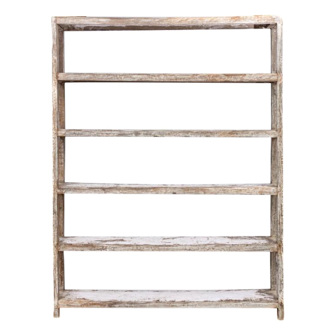 Exceptional And Massive Antique Painted Shop Shelving For Sale