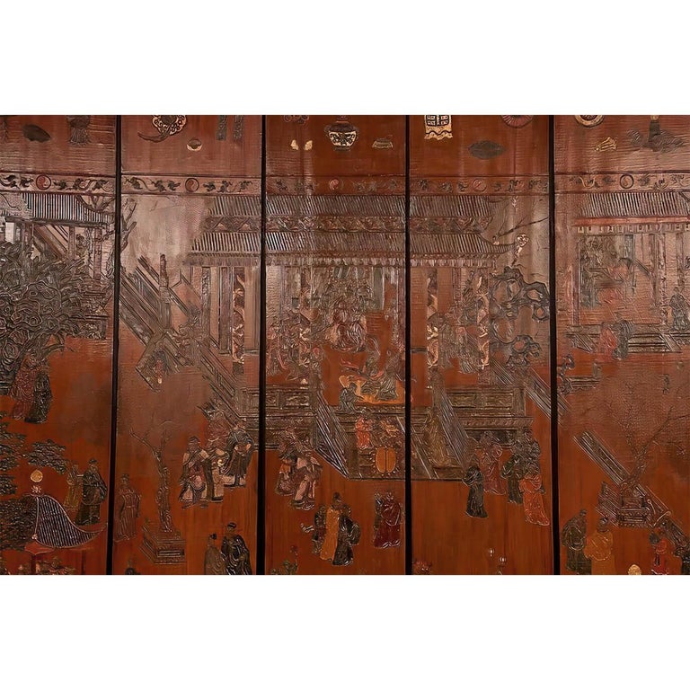 17th Century Exceptional and Rare 17th-18th Century Twelve-Panel Chinese Coromandel Screen