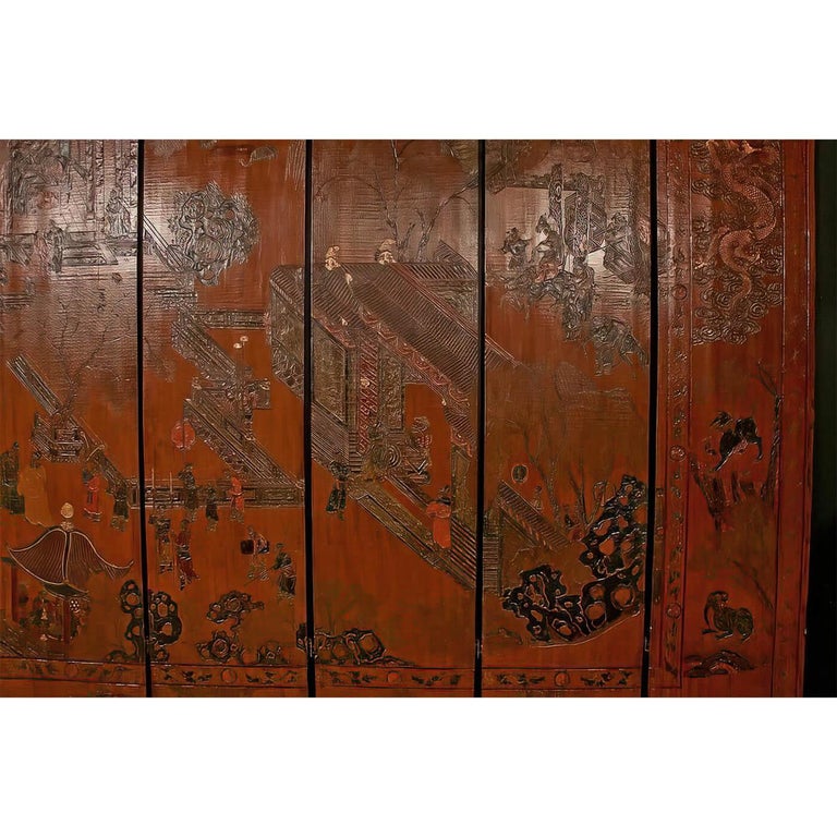 Exceptional and Rare 17th-18th Century Twelve-Panel Chinese Coromandel Screen 1