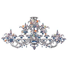 Exceptional and Rich Chandelier by Signoretto, Murano