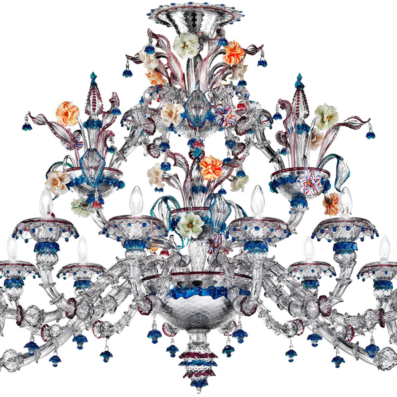 Exceptional and Rich Chandelier, Murano, Italy In Excellent Condition For Sale In Rijssen, NL