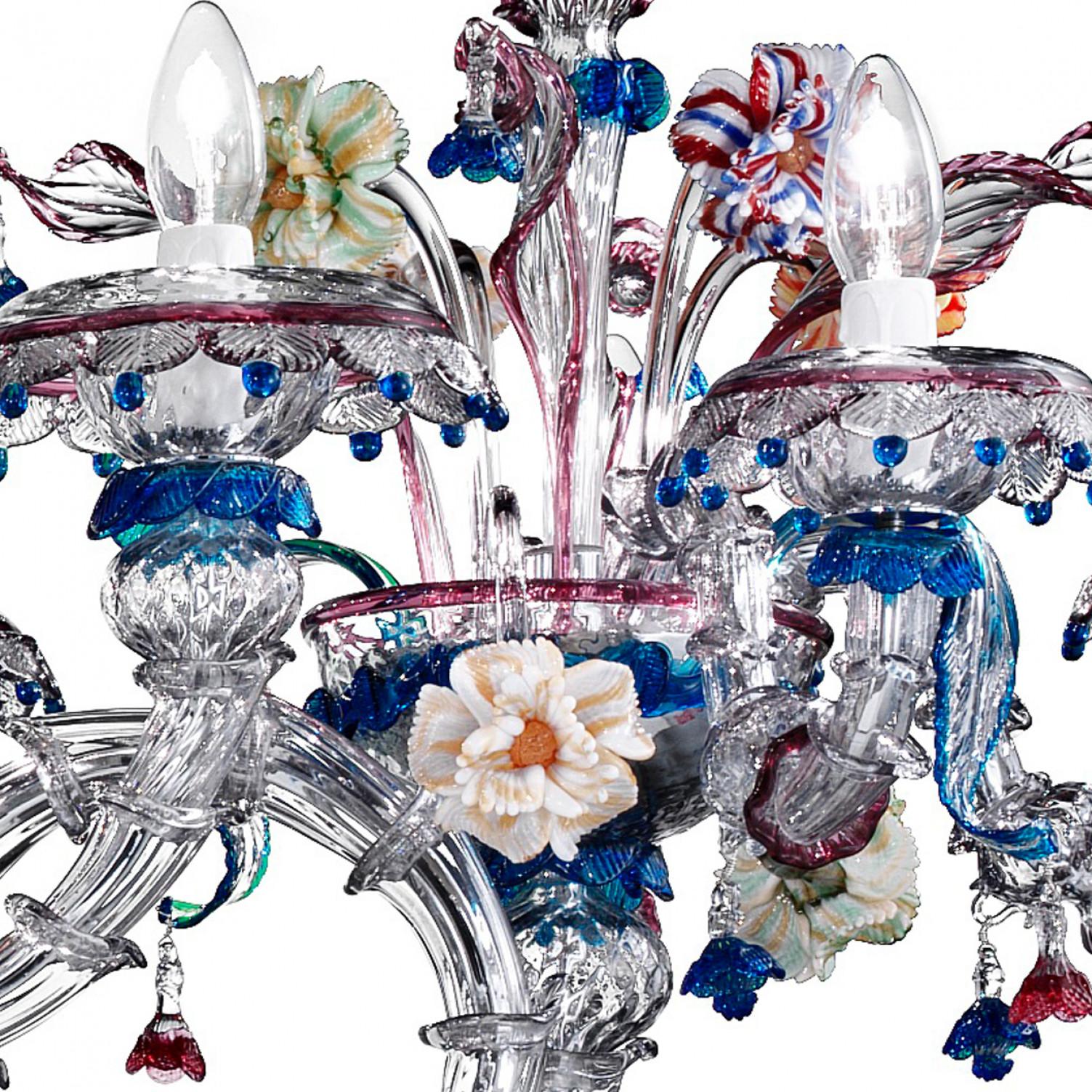 Contemporary Exceptional and Rich Chandelier, Murano, Italy For Sale