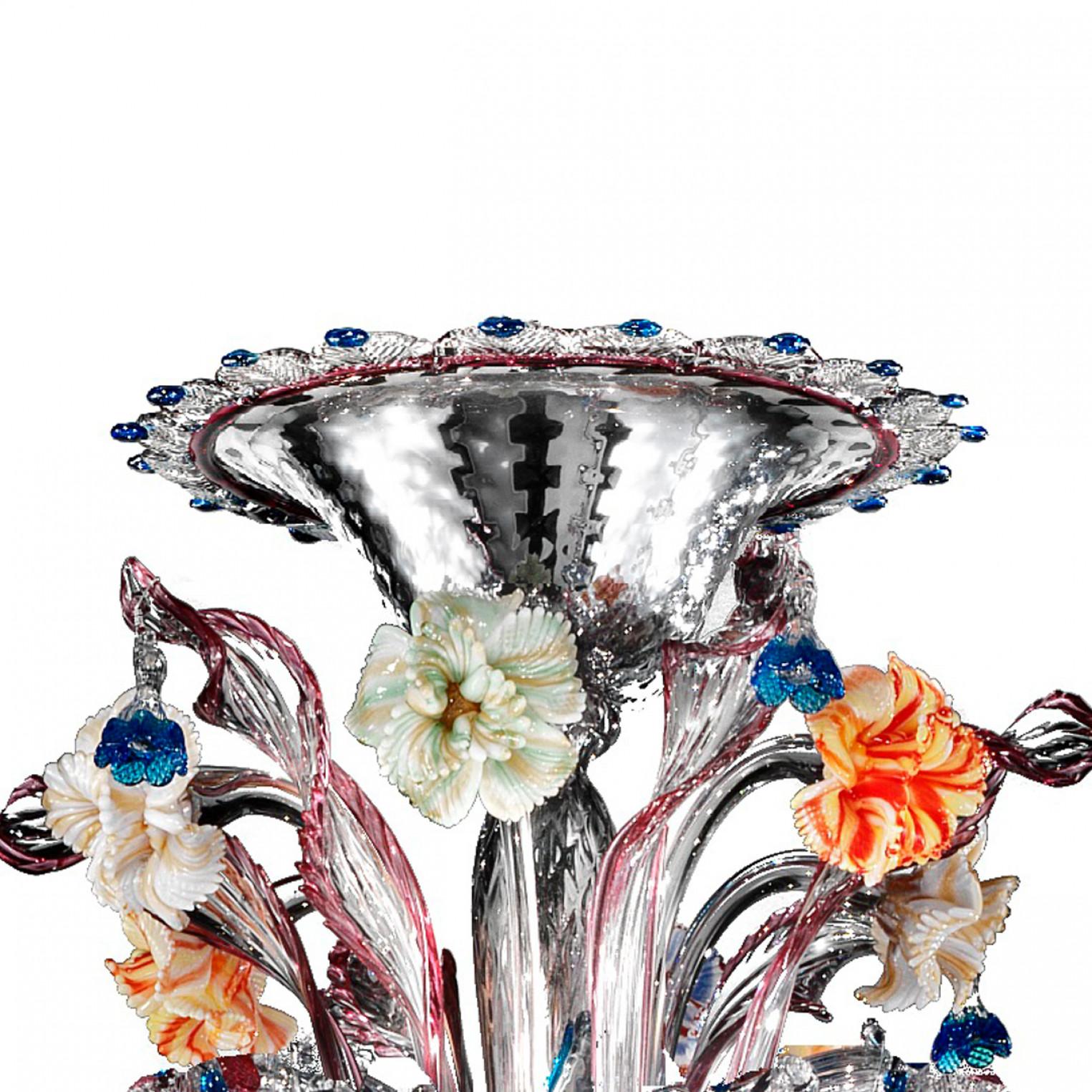 Murano Glass Exceptional and Rich Chandelier, Murano, Italy For Sale