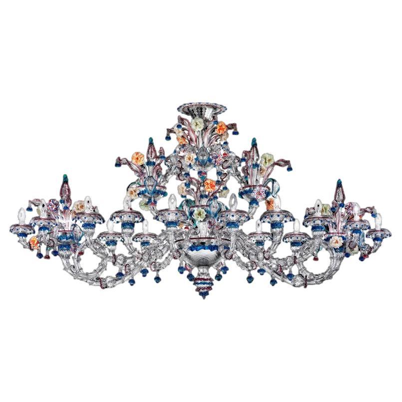 Exceptional and Rich Chandelier, Murano, Italy For Sale