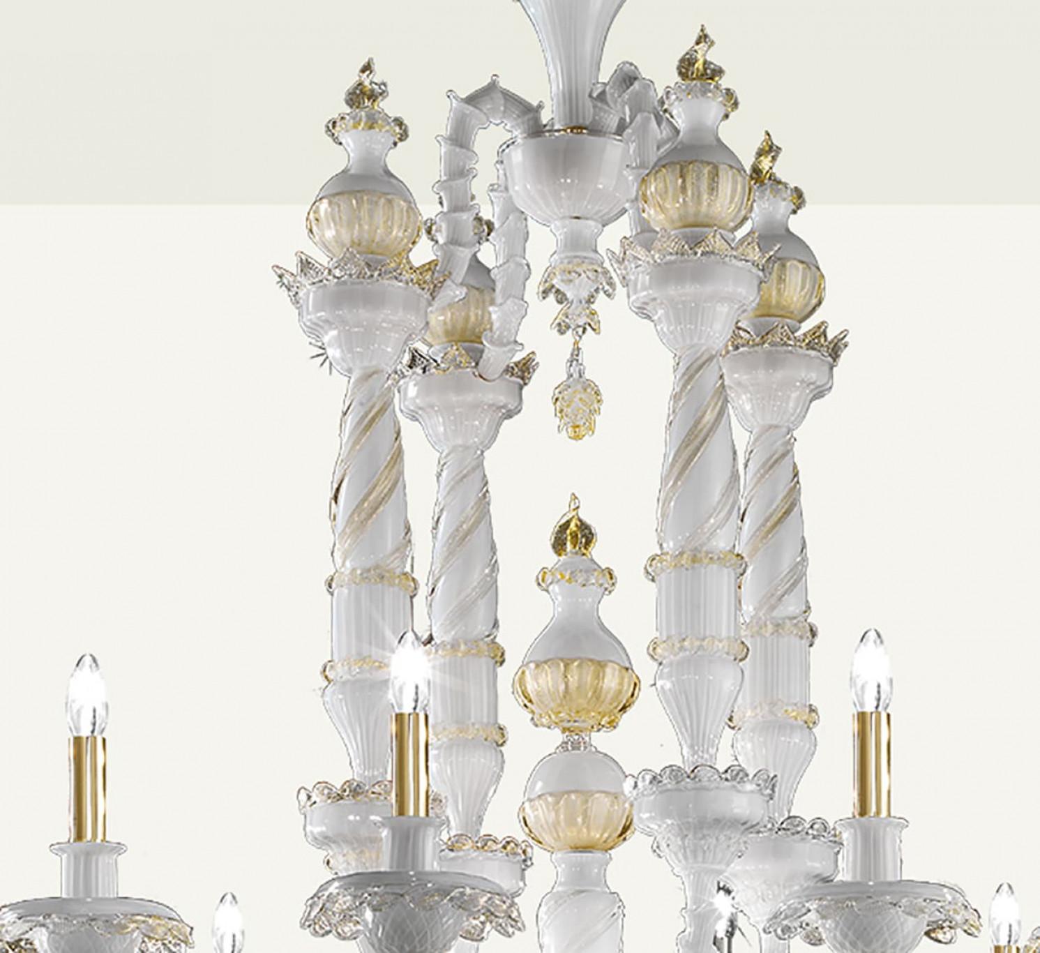 Poli Exceptionnel lustre en forme de dauphin, Murano, Italie en vente