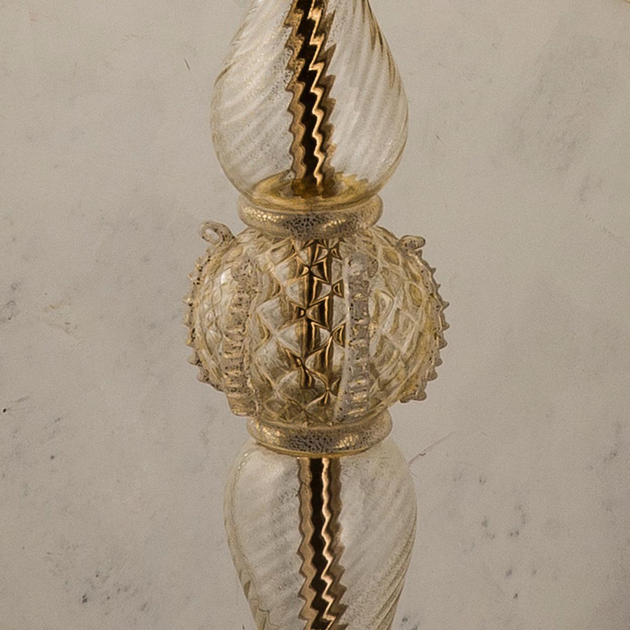 Brass Exceptional and Rich Wall Lights by Signoretto, Murano For Sale
