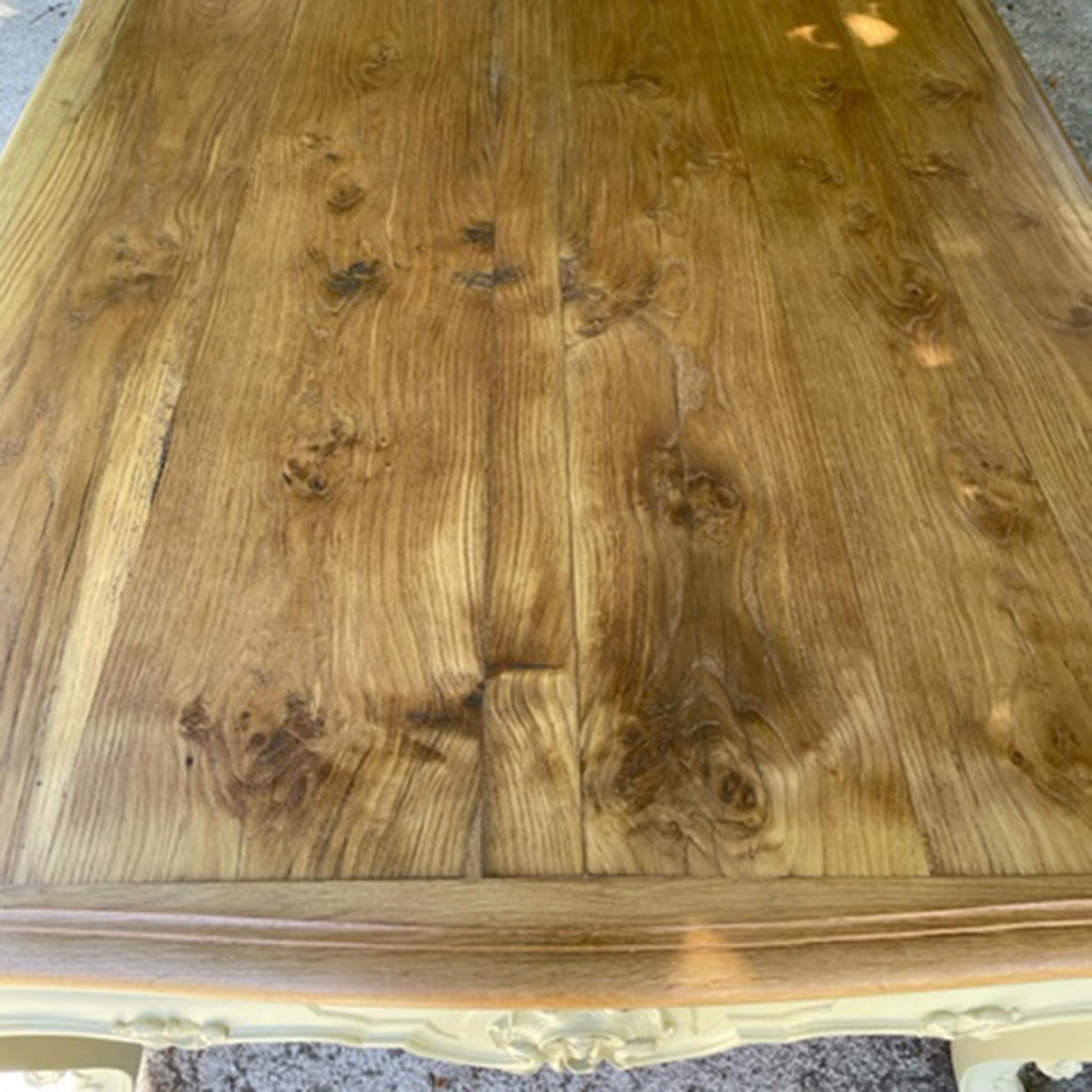 Oak  Very Large Dining Room Table or Very Large Louis XV Style Huntin french desk For Sale