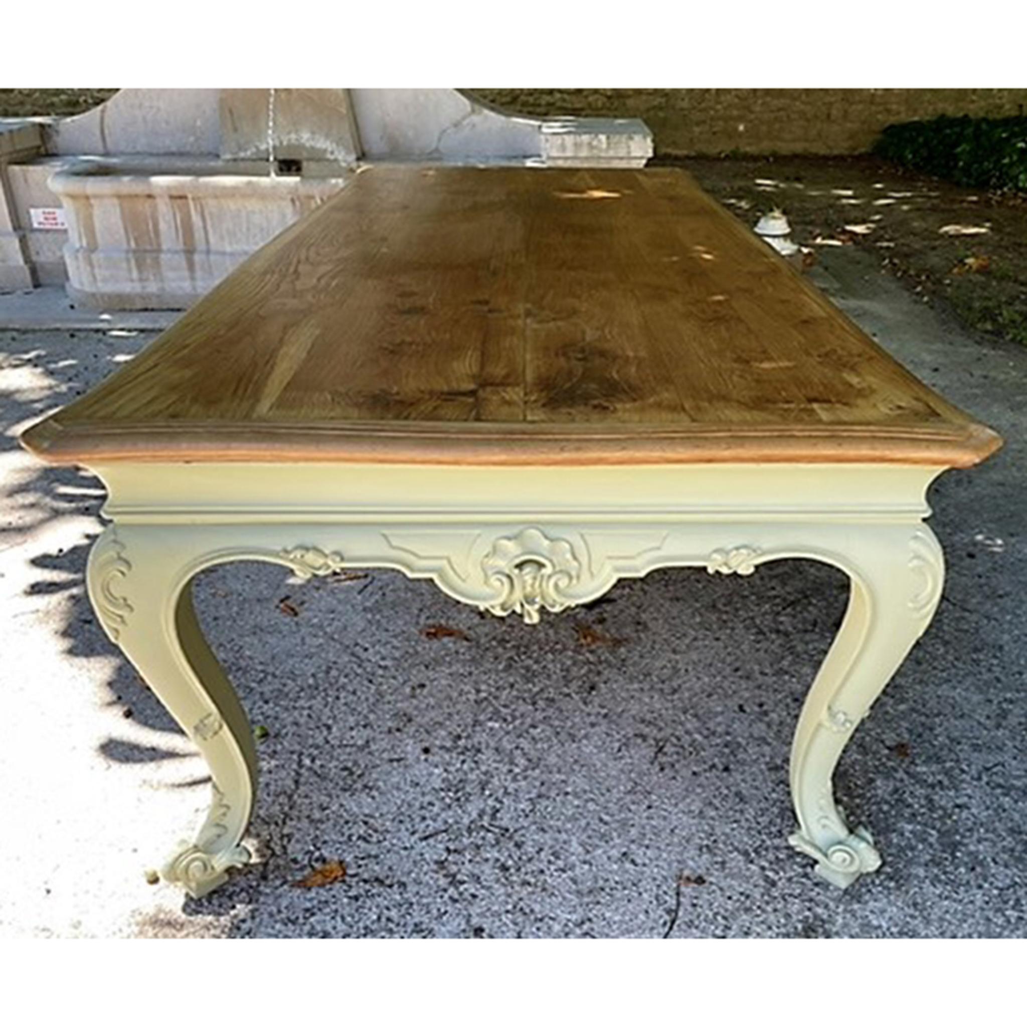  Very Large Dining Room Table or Very Large Louis XV Style Huntin french desk For Sale 1