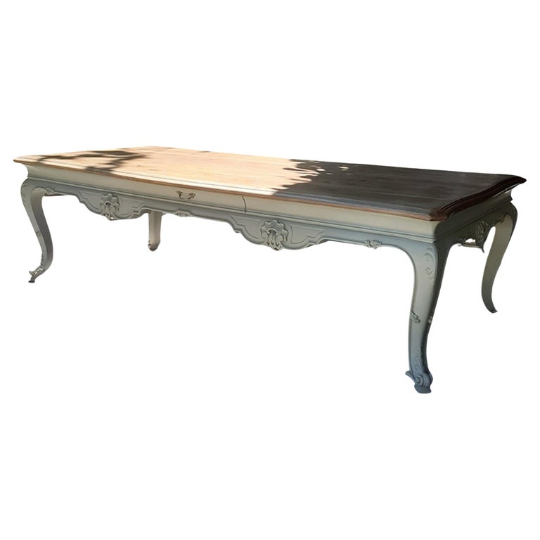 Table Lage Very Large Dining Room Table or Very Large Louis XV Style Huntin french ...