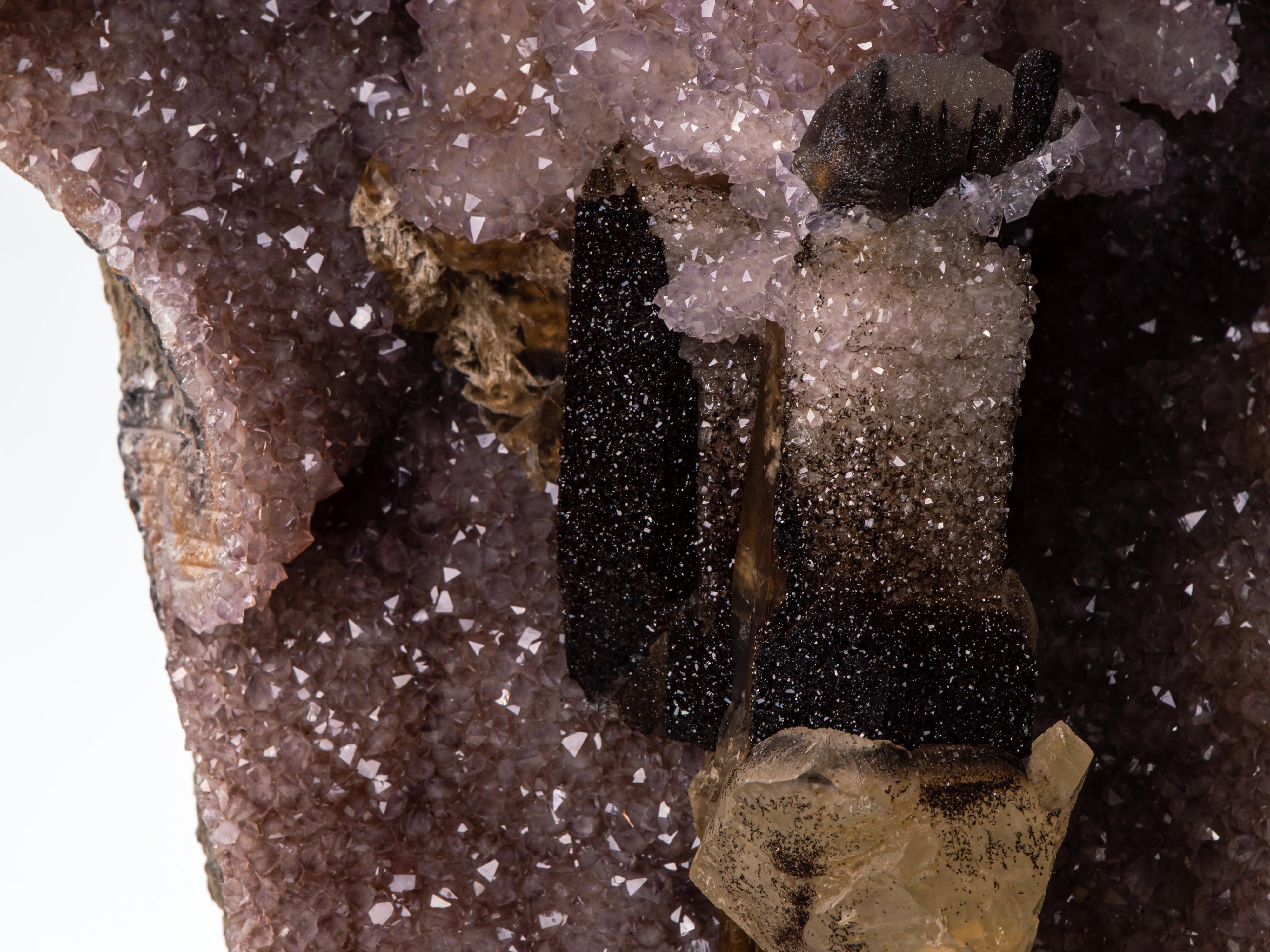 Exceptional “Angel” Amethyst Formation, Calcite, Agate, Quartz 11