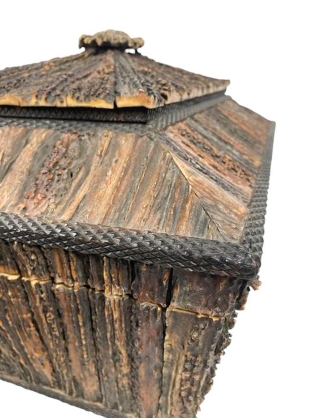 Außergewöhnliche anglo-indische Hirsch Horn furniert Nähen / Arbeit Box aus Vizagapatam im Angebot 7