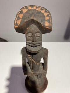 Exceptional Anthropomorphic Statue Tshokwe Chokwe Tribe Congo 19th Angola
