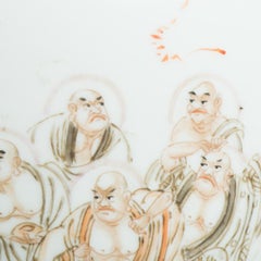 Exceptional Antique 19/20th c Cachepot Chinese Porcelain with Kutani figures