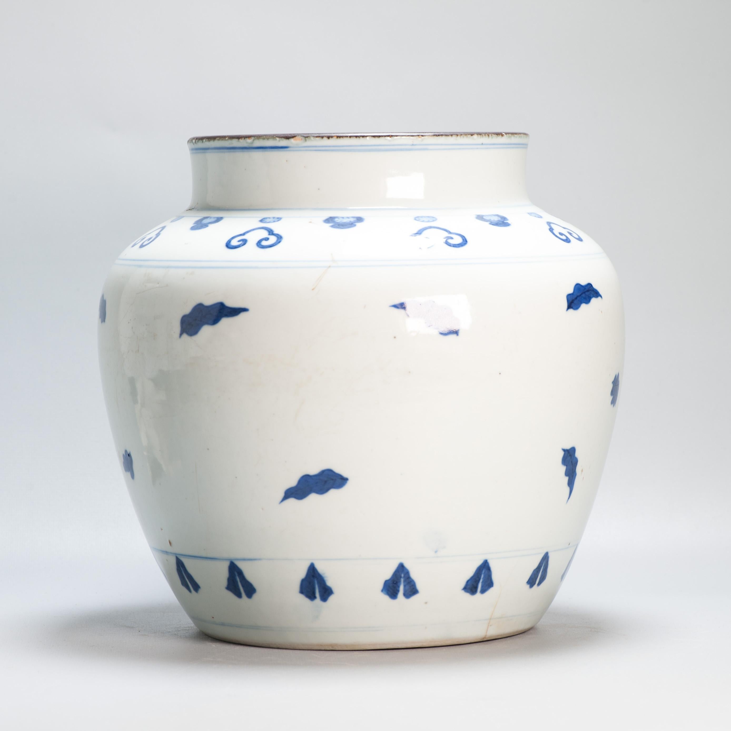 Exceptional Antique 19th c Vase Half Baked Chinese Porcelain Jiajing Wucai For Sale 3