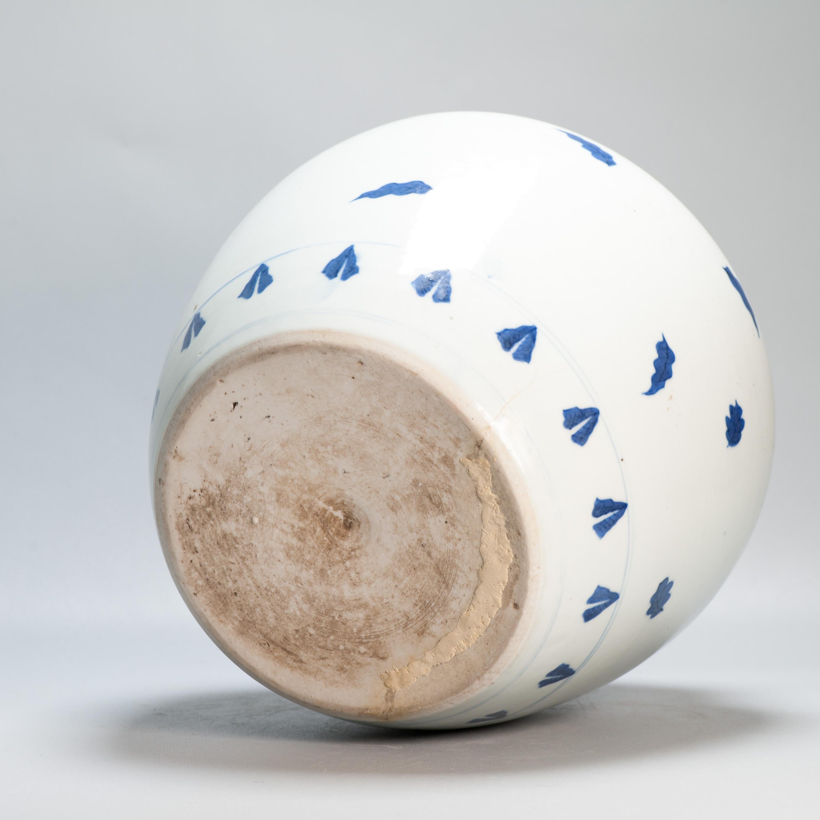 Exceptional Antique 19th c Vase Half Baked Chinese Porcelain Jiajing Wucai For Sale 4