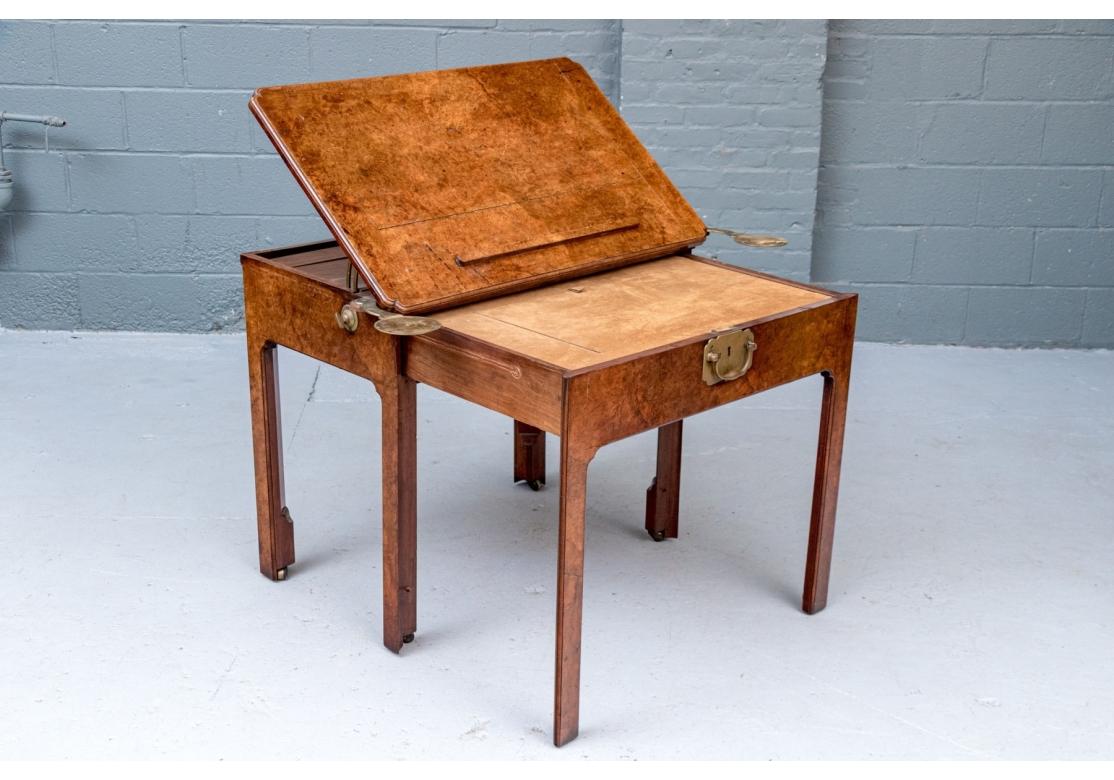 Außergewöhnliche Antike Anglo-Chinesische Padouk Holz Metamorphic Architekten Tabelle im Angebot 12